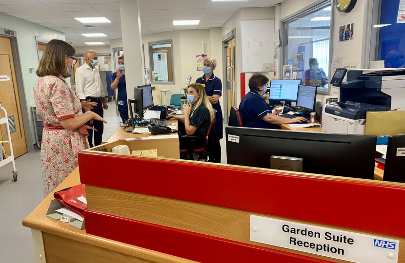 Rachel at the Garden Suite Chemotherapy Unit