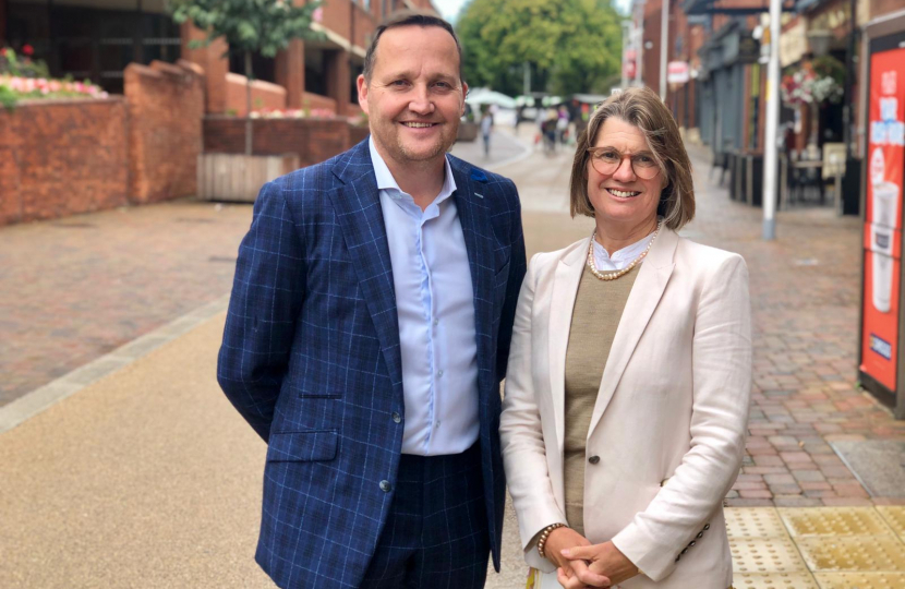 Rachel with Cllr Matt Dormer