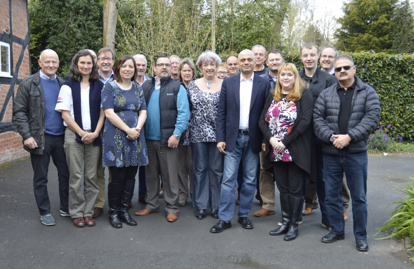 Sajid Javid MP meets Redditch candidates and Party Members